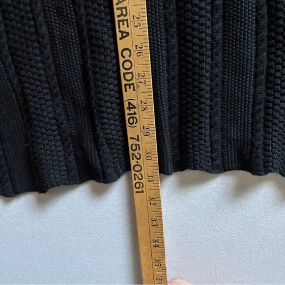 NWT Blue Sky organic bamboo cotton cable knit shawl sweater cape - Picture 7 of 8